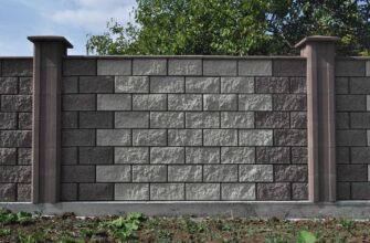 Забор из блоков: преимущества и особенности строительства
